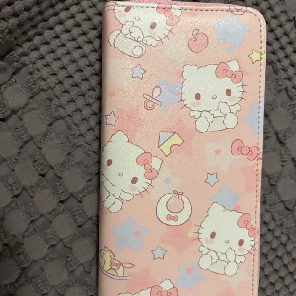 Sanrio Hello Kitty Pink Zip Around Wallet